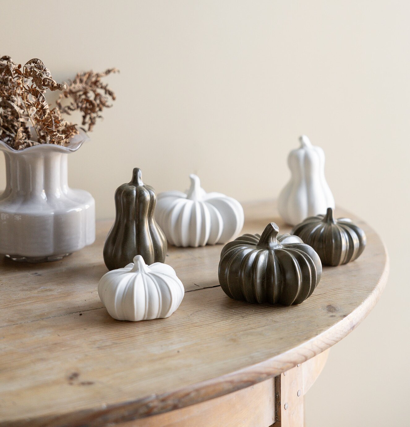 Pumpa Grön Keramik Stor Storefactory Övrig prydnad/dekoration för inredning innemiljö