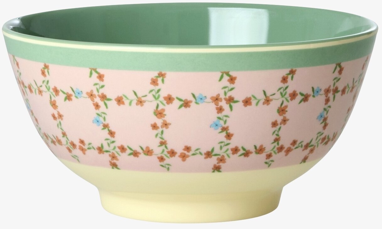 Skål Checkered Stencil Print Rice Skålar att äta ur tilltugg Såskannor/Vispskål servering Matlådor Förvaring av lunch/mat