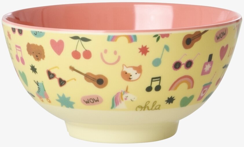 Skål Unicorn Love Print Rice Skålar att äta ur tilltugg Såskannor/Vispskål servering Matlådor Förvaring av lunch/mat