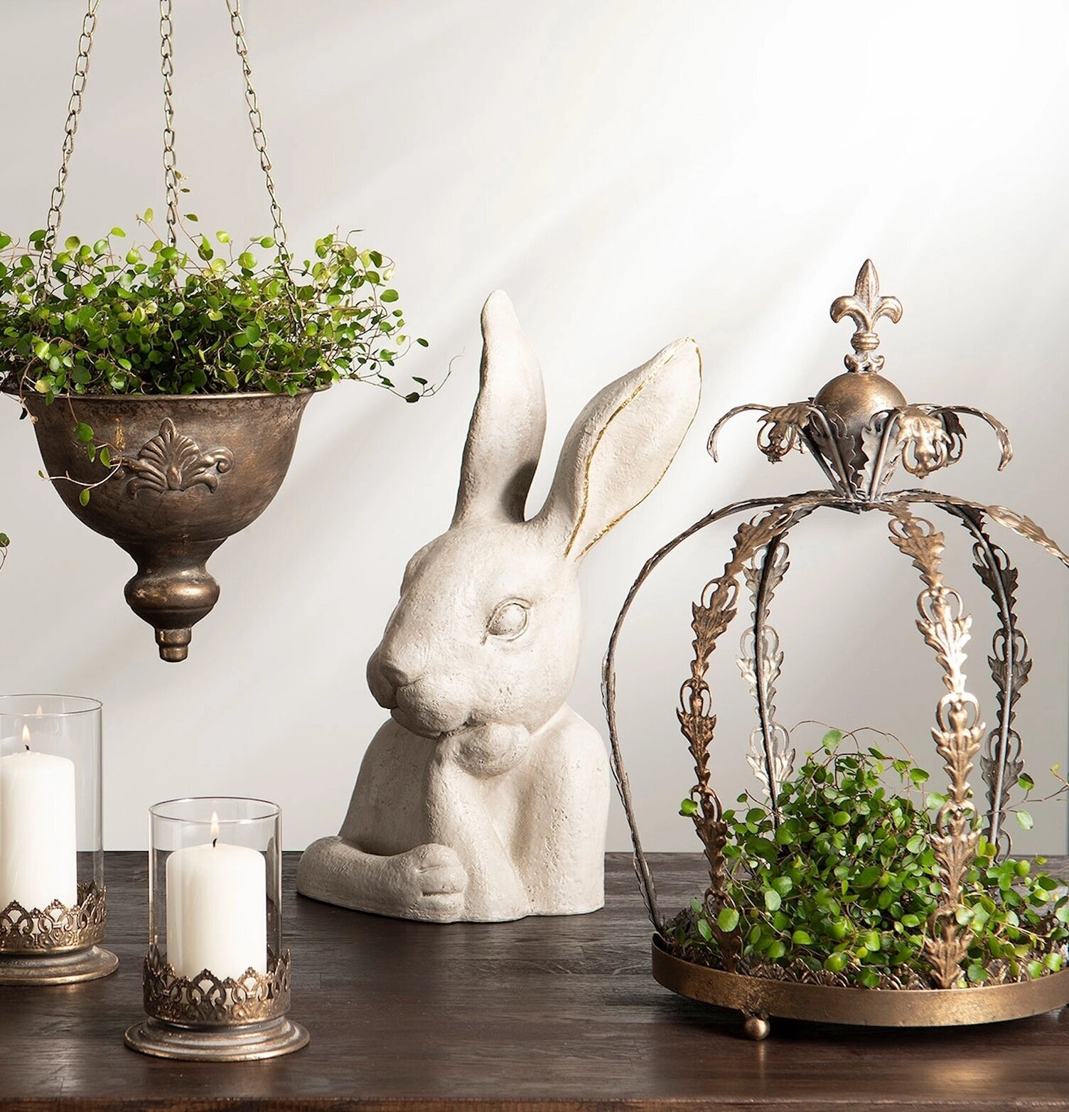 Krona Ljus/Planteringsdekoration Antik G.Brun A Lot Decoration Övrig prydnad/dekoration för inredning innemiljö