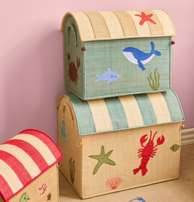 Förvaringshus Ocean Theme Rice Förvaringslådor och korgar Boxar Förvaringsboxar Porslinsboxar Trälådor Smyckesboxar i porslin Förvaringsbrickor Murstensformar