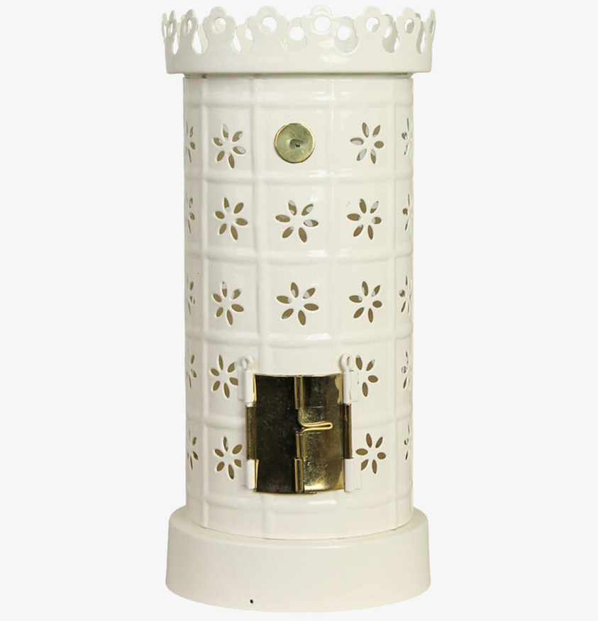 Värmeljushållare Kakelugn Vit Strömshaga Ljusstakar Adventsstakar Ljushållare Ljushyllor Lyktor Endless Light Ljuslyktor