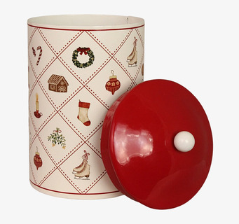 Plåtburk Juletid Liten Strömshaga Plåtburkar Metallburkar