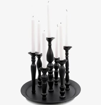 Ljusstake Multi Rund från Interstil med åtta ljushållare