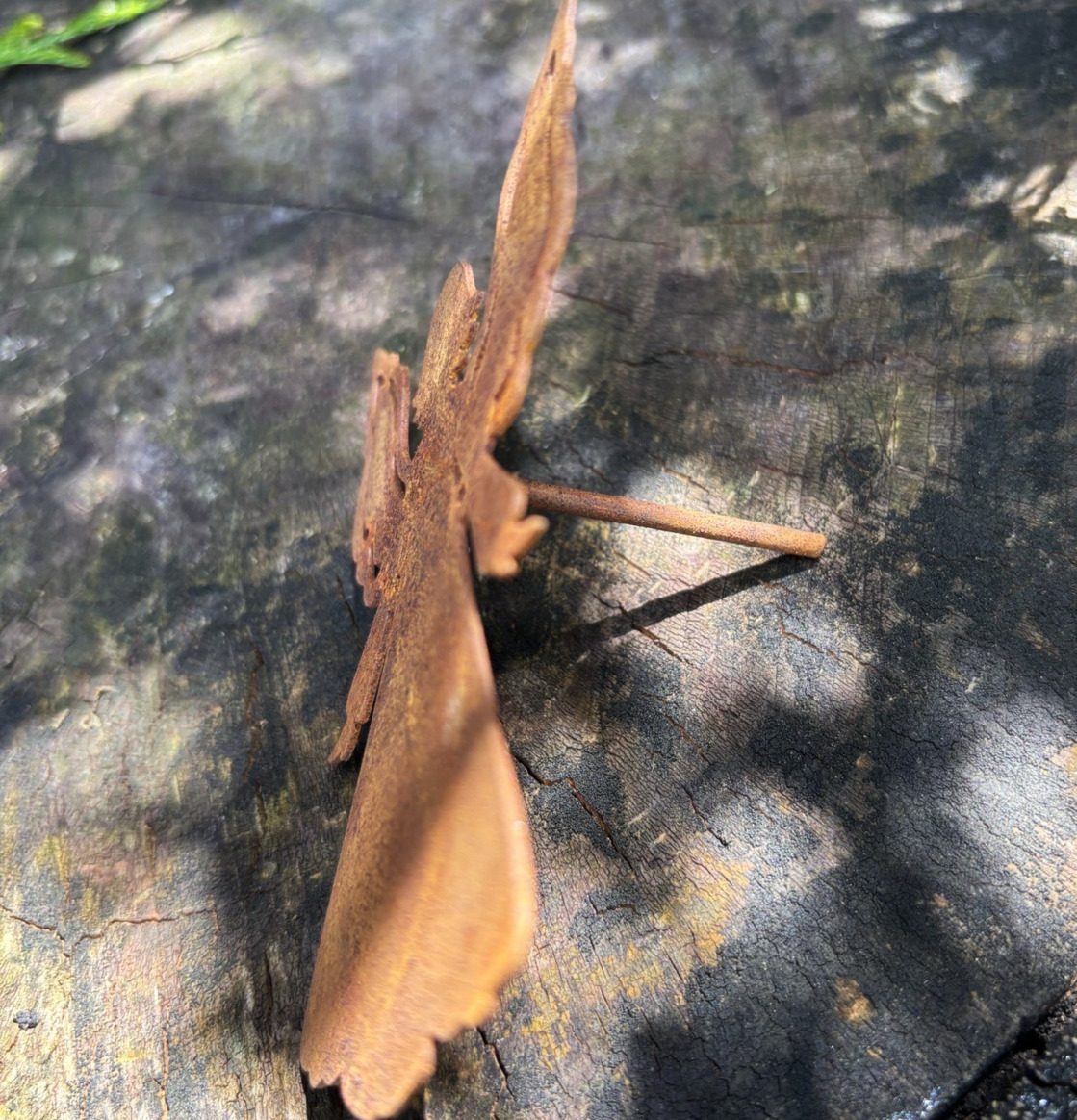 Ängel Rost Med Pin Lind Decoration Gravdekoration Minnessten Änglar Gravlyktor Gravljus Övrig prydnad/dekoration för inredning utemiljö