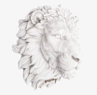 Trofé Lejon Liten från Interstil - realistiskt lejonhuvud