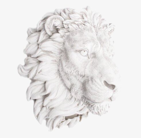 Trofé Lejon Liten från Interstil - realistiskt lejonhuvud