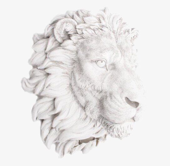 Trofé Lejon Liten från Interstil - realistiskt lejonhuvud