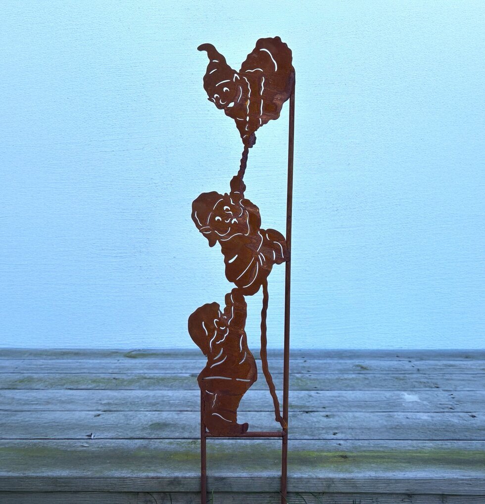 Klättrande Tomtar Rost Lind Decoration Övrig prydnad/dekoration för inredning utemiljö