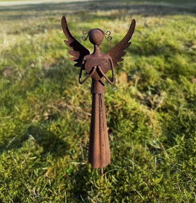 Sara Ängel Rost Lind Decoration Gravdekoration Minnessten Änglar Gravlyktor Gravljus Övrig prydnad/dekoration för inredning utemiljö