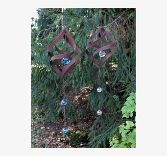 Dekoration Spiral Glaskula Lind Decoration