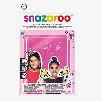 Bild av färgglada schabloner för kreativ ansiktsmålning barn