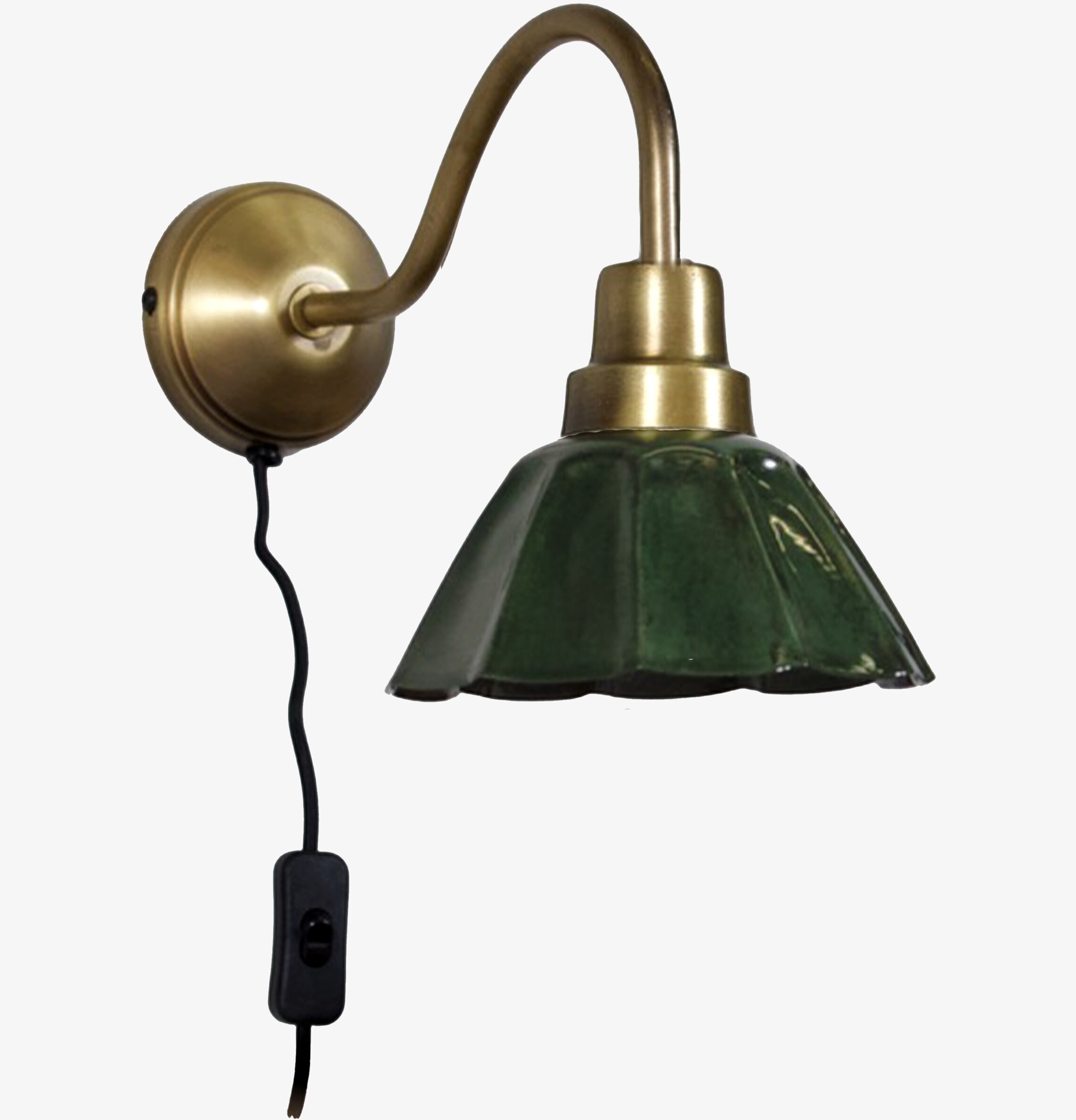 Ester Vägglampa Mörkgrön PR Home Lampor Taklampor Golvlampor Bordslampor LED-lampor Ledlampor Fönsterlampor Ljusslingor för dekoration