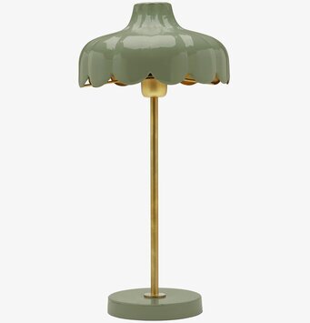 Wells bordslampa Mossa/guld PR Home Lampor Taklampor Golvlampor Bordslampor LED-lampor Ledlampor Fönsterlampor Ljusslingor för dekoration