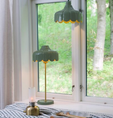 Wells bordslampa Mossa/guld Tak/Fönsterlampa Mossa/Guld PR Home Lampor Taklampor Golvlampor Bordslampor LED-lampor Ledlampor Fönsterlampor Ljusslingor för