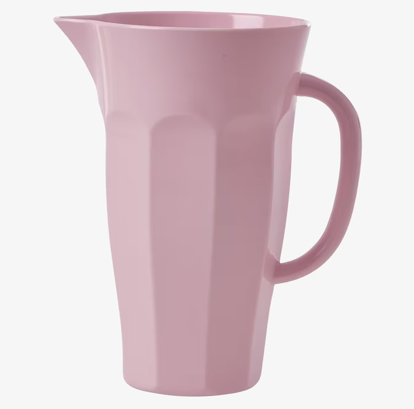 Tillbringare Melamin Rosa från Rice mot vit bakgrund