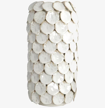 Vas Dot Vit från House Doctor med upphöjda cirkulära detaljer