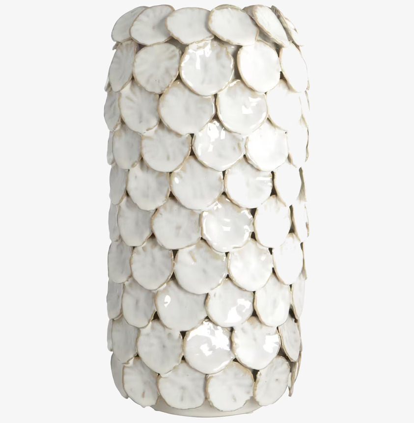 Vas Dot Vit från House Doctor med upphöjda cirkulära detaljer