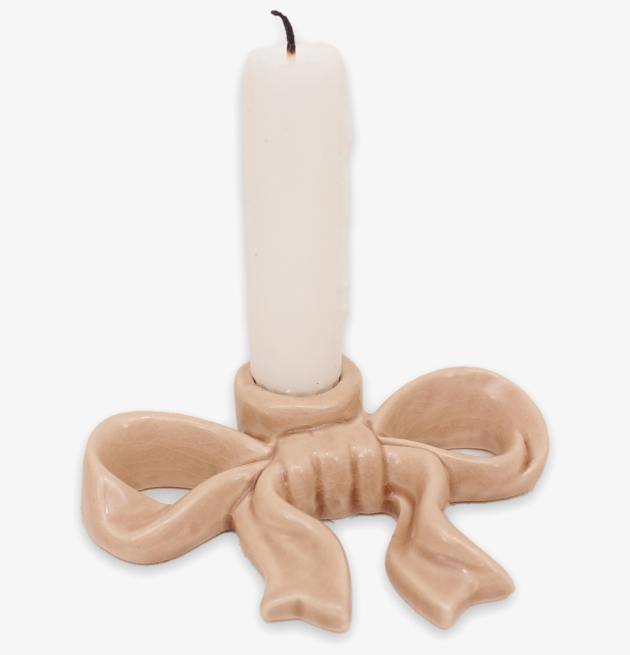 Fenja Beige Rosett Ljusstake S Mitt & Ditt Underbara Liv Ljusstakar Adventsstakar Ljushållare Ljushyllor