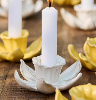 Ljusstake Påsklilja Butter Creme IB Laursen Ljusstakar Adventsstakar Ljushållare Ljushyllor