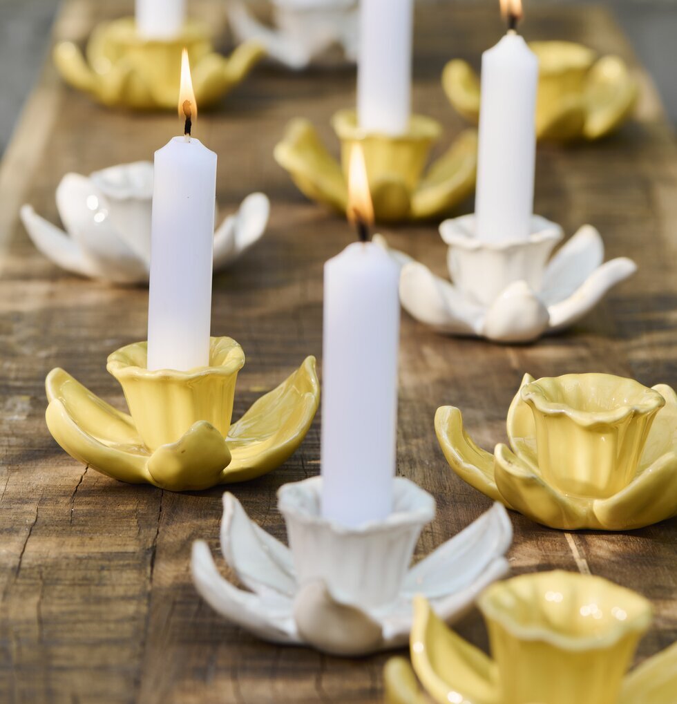 Ljusstake Påsklilja Butter Creme IB Laursen Ljusstakar Adventsstakar Ljushållare Ljushyllor