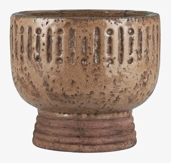 Kruka Pokal Naturbrun IB Laursen Krukor Örtkrukor Glaskrukor