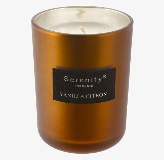 Doftljus Bronze från Interstil med vanilj- och citrondoft