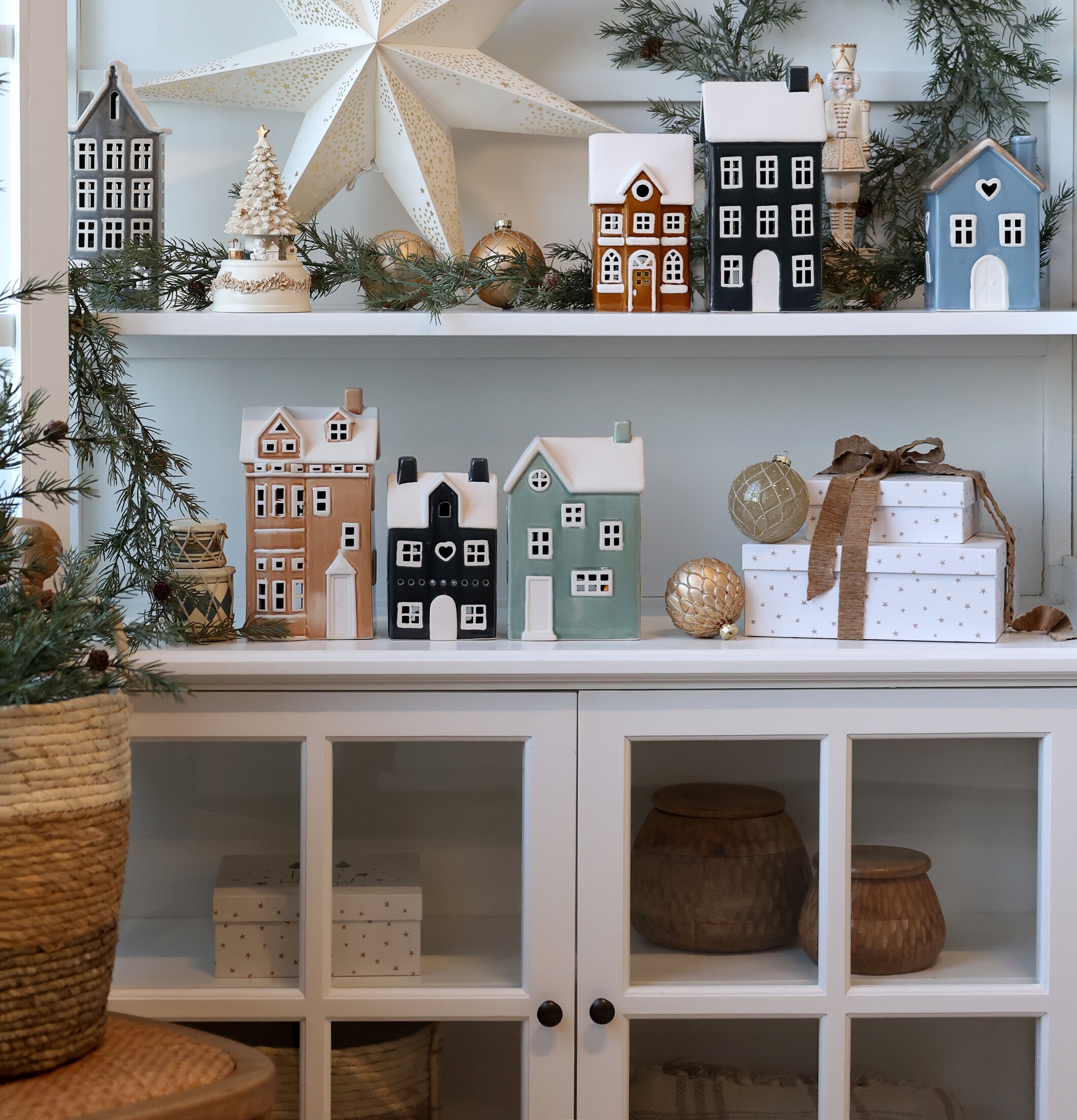 Ljuslykta Hus Chamonix Verte Puder Chic Antique Lyktor Endless Light Ljuslyktor