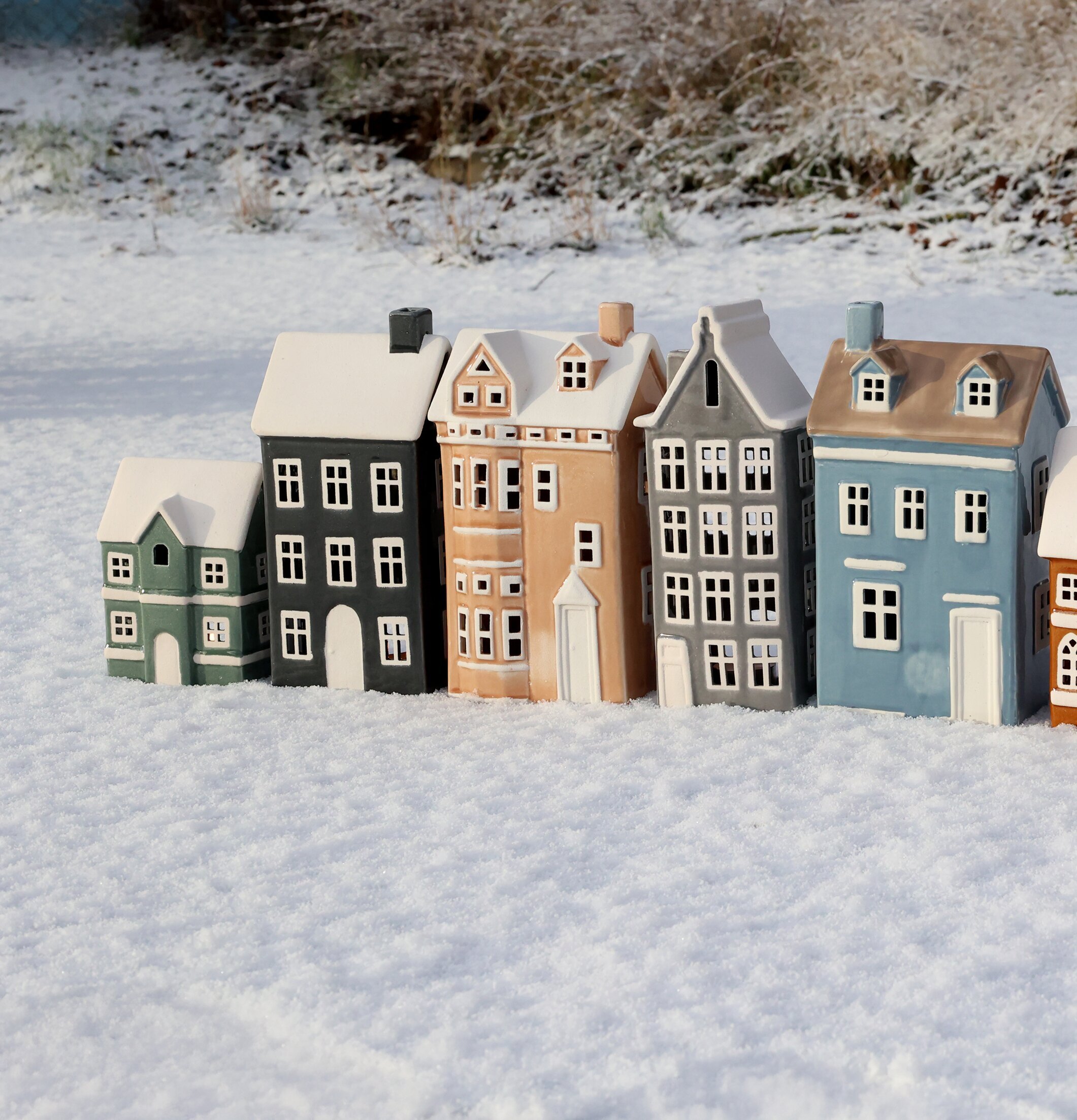 Ljuslykta Hus Chamonix Verte Puder Chic Antique Lyktor Endless Light Ljuslyktor