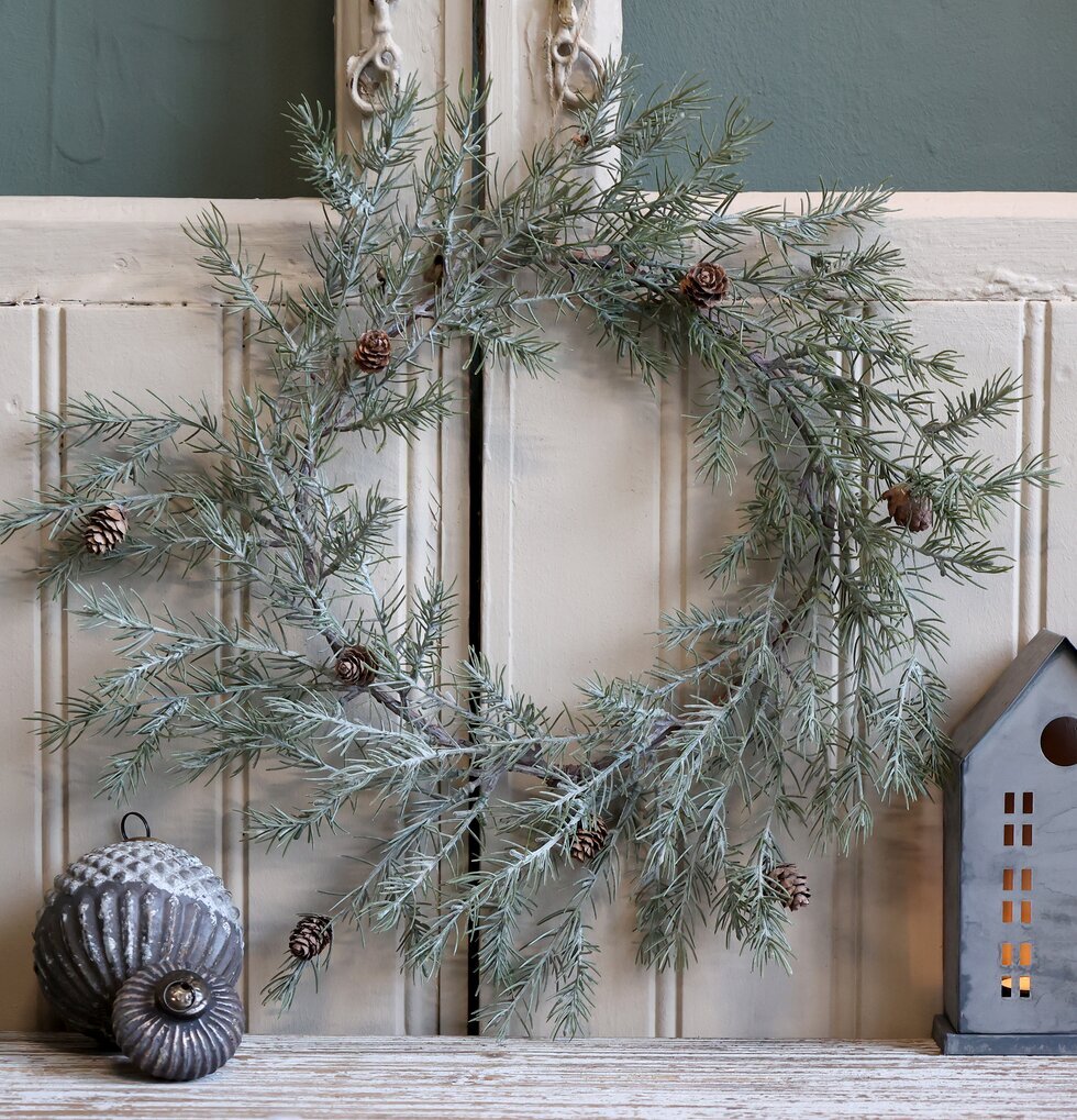 Fleur Grankrans Med Kottar Chic Antique Övrig prydnad/dekoration för inredning innemiljö