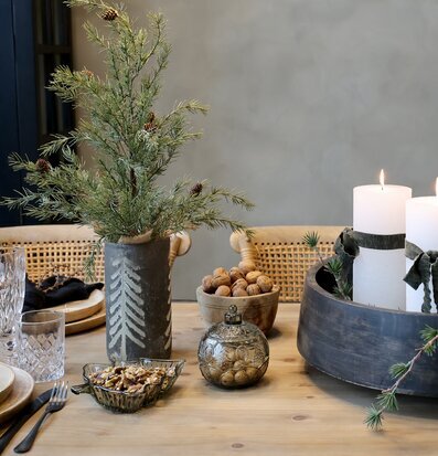 Glasfat Julgran Olivgrön Chic Antique Övrig prydnad/dekoration för inredning innemiljö