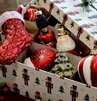 Förvaringsask 3-Pack Nötknäppare Chic Antique Förvaringslådor och korgar Boxar Förvaringsboxar Porslinsboxar Trälådor Smyckesboxar i porslin Förvaringsbrickor