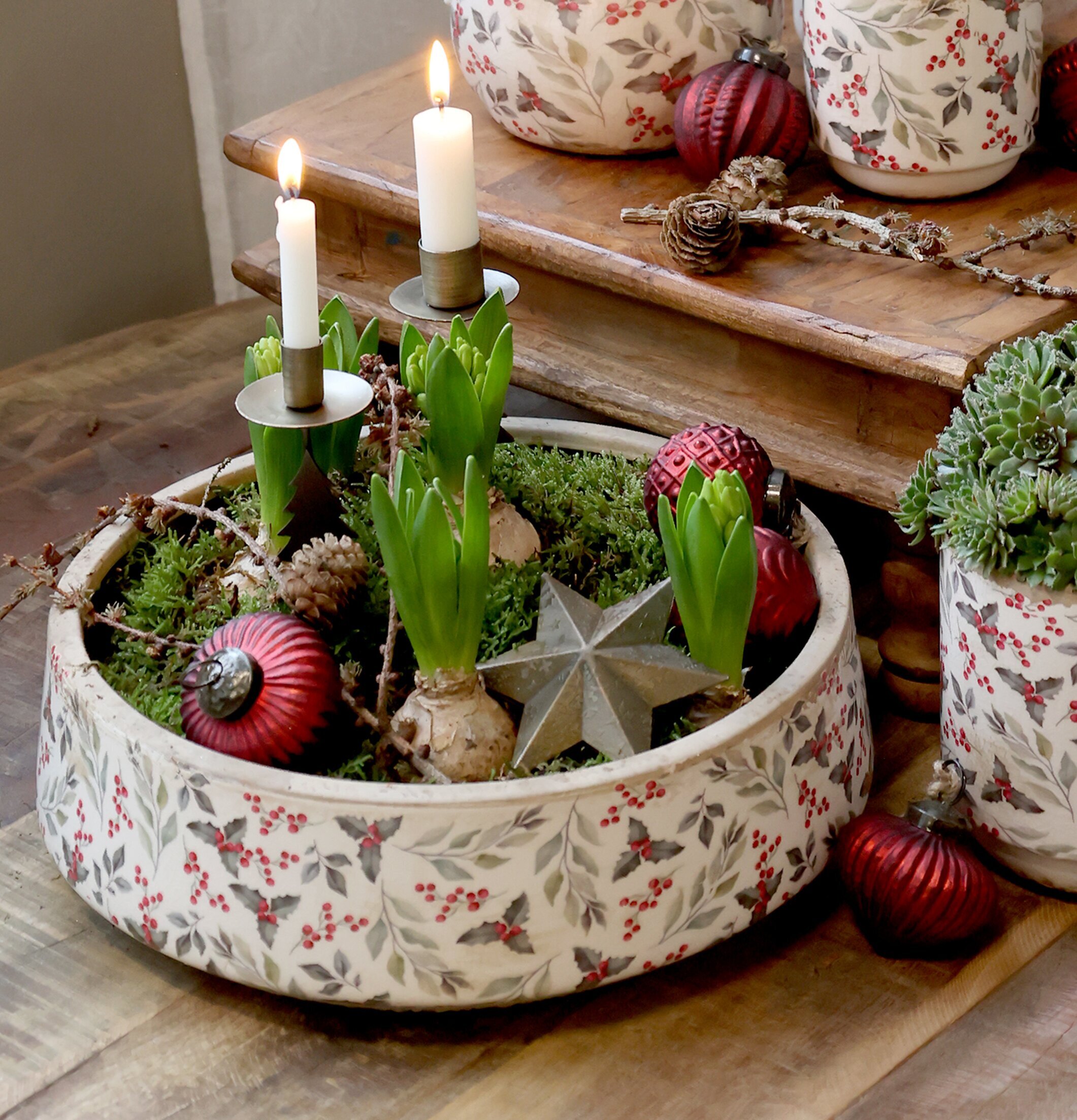 Planteringsfat Rönnbär Chic Antique Krukor Örtkrukor Glaskrukor