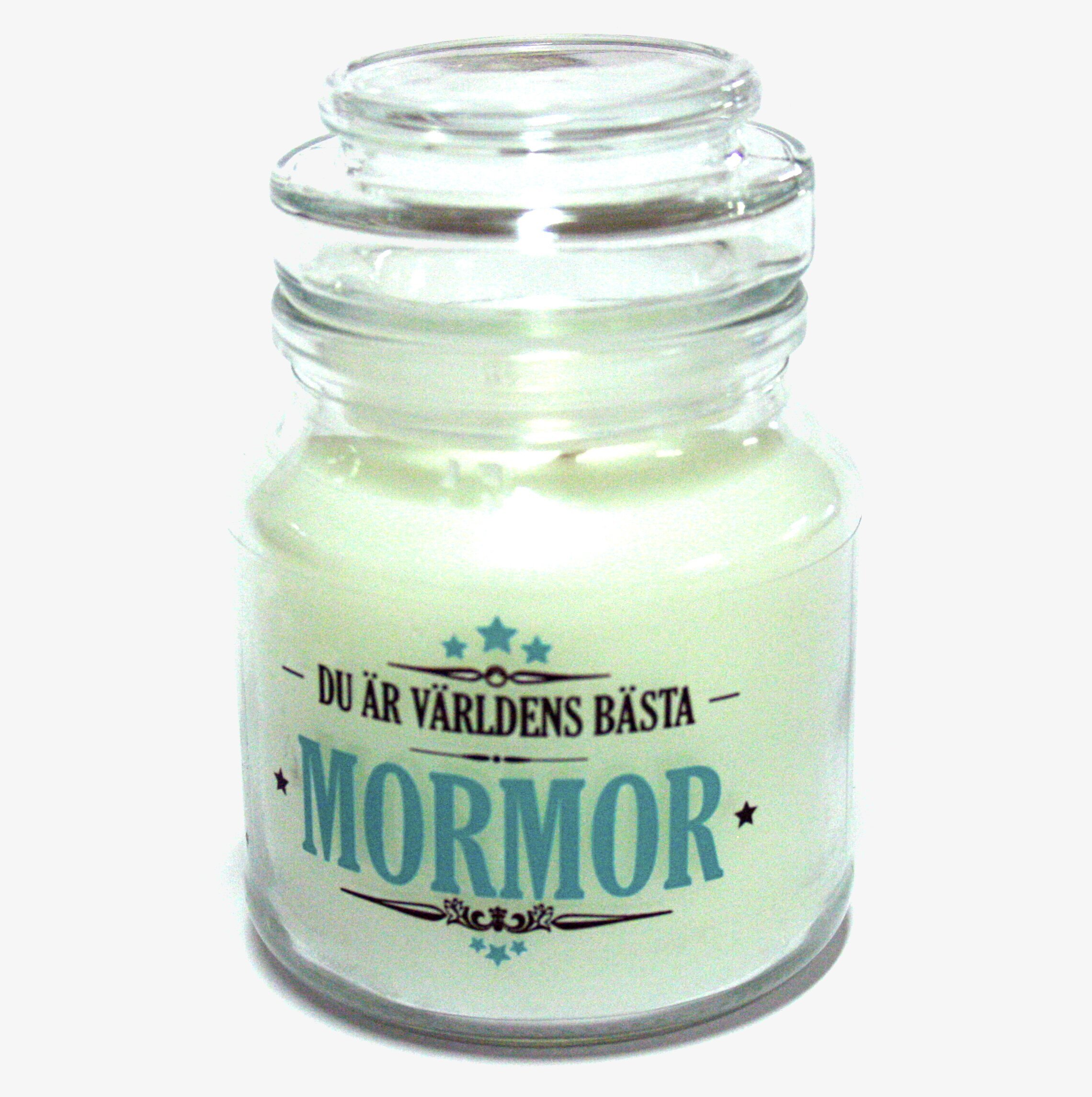 Ljus - Du Är Världens Bästa Mormor från Red Lable i glas
