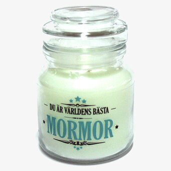 Ljus - Du Är Världens Bästa Mormor från Red Lable i glas