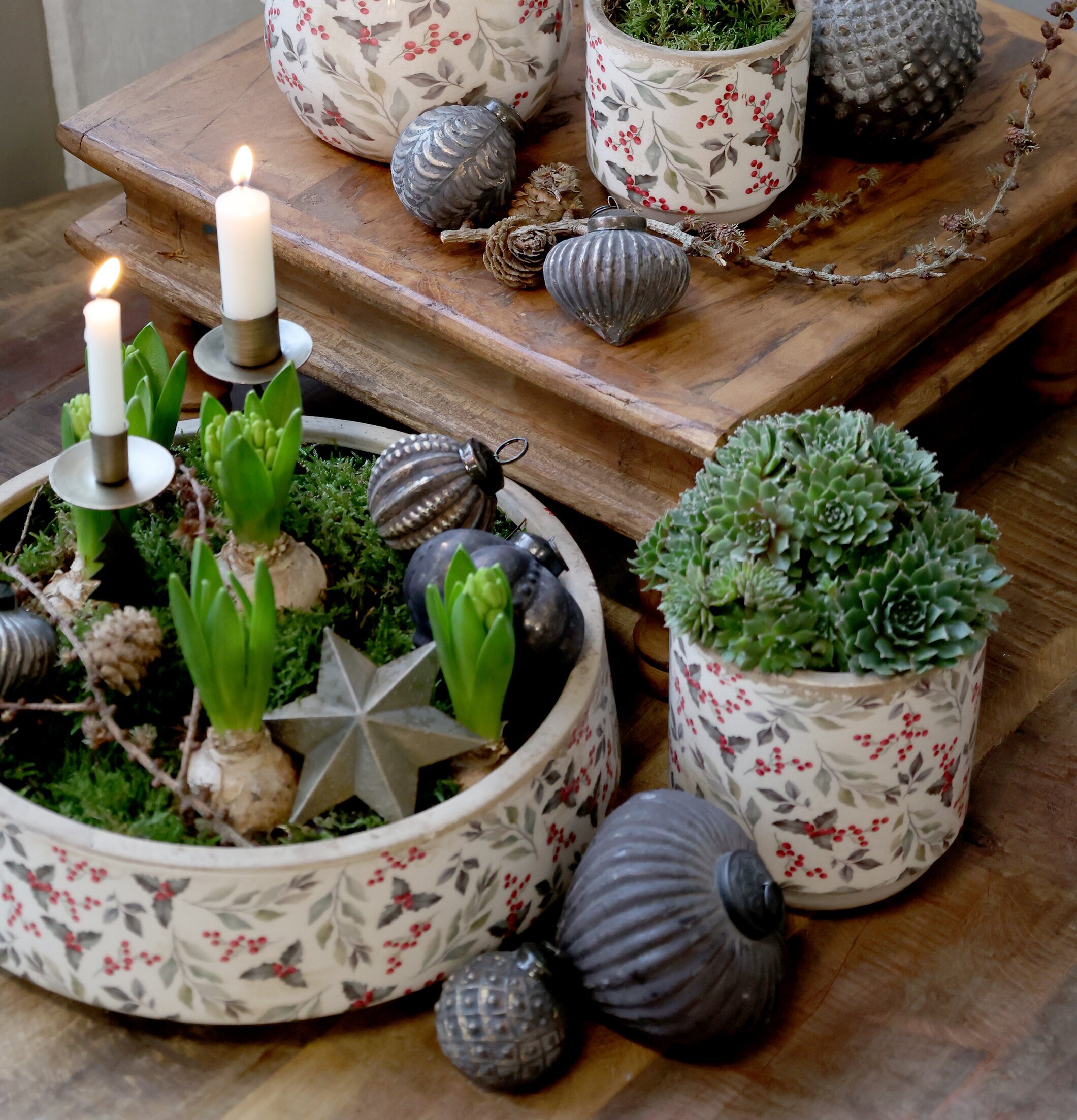 Planteringsfat Rönnbär Planteringskruka Chic Antique Krukor Örtkrukor Glaskrukor