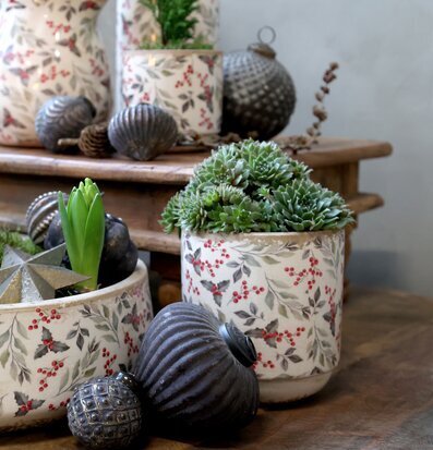 Planteringsfat Rönnbär Planteringskruka Chic Antique Krukor Örtkrukor Glaskrukor