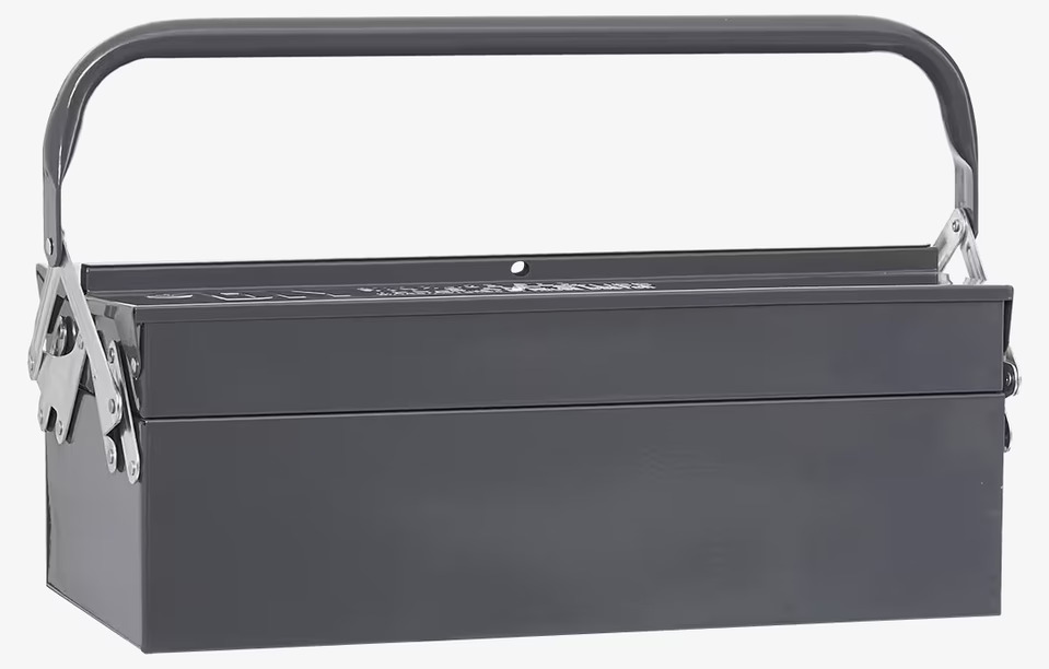 Verktygslåda Thunder Blue från House Doctor på plan yta