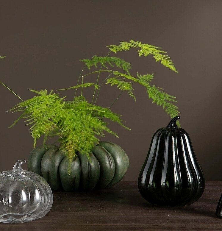 Kruka Pumpa Grön A Lot Decoration Krukor Örtkrukor Glaskrukor