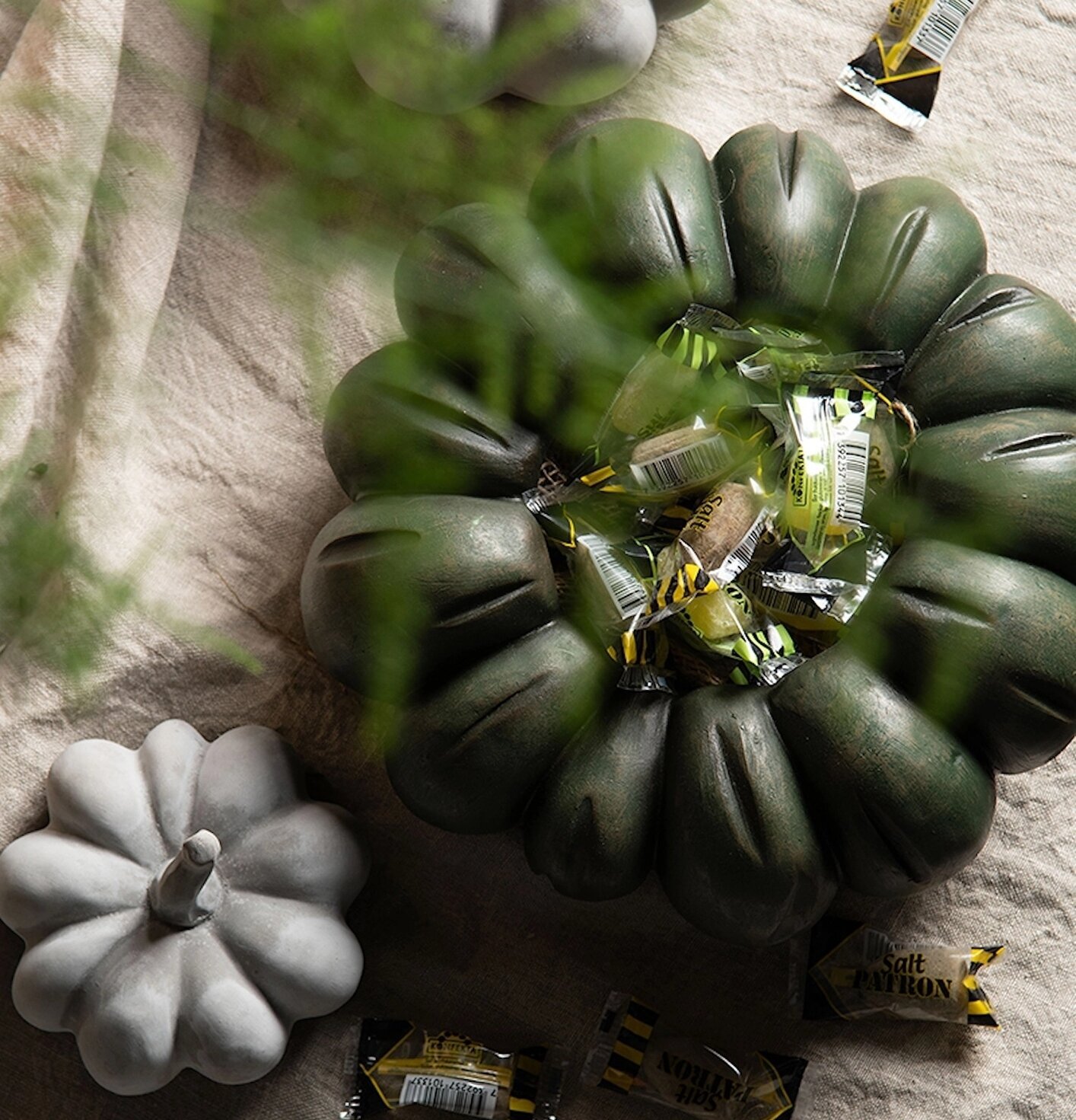 Kruka Pumpa Grön A Lot Decoration Krukor Örtkrukor Glaskrukor