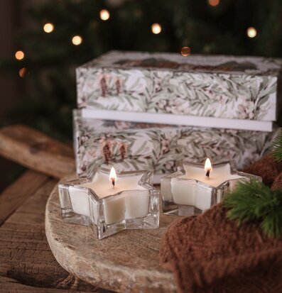 Doftljus 2/set Winter Stars - Majas Cottage Doftljus/doftpinnar