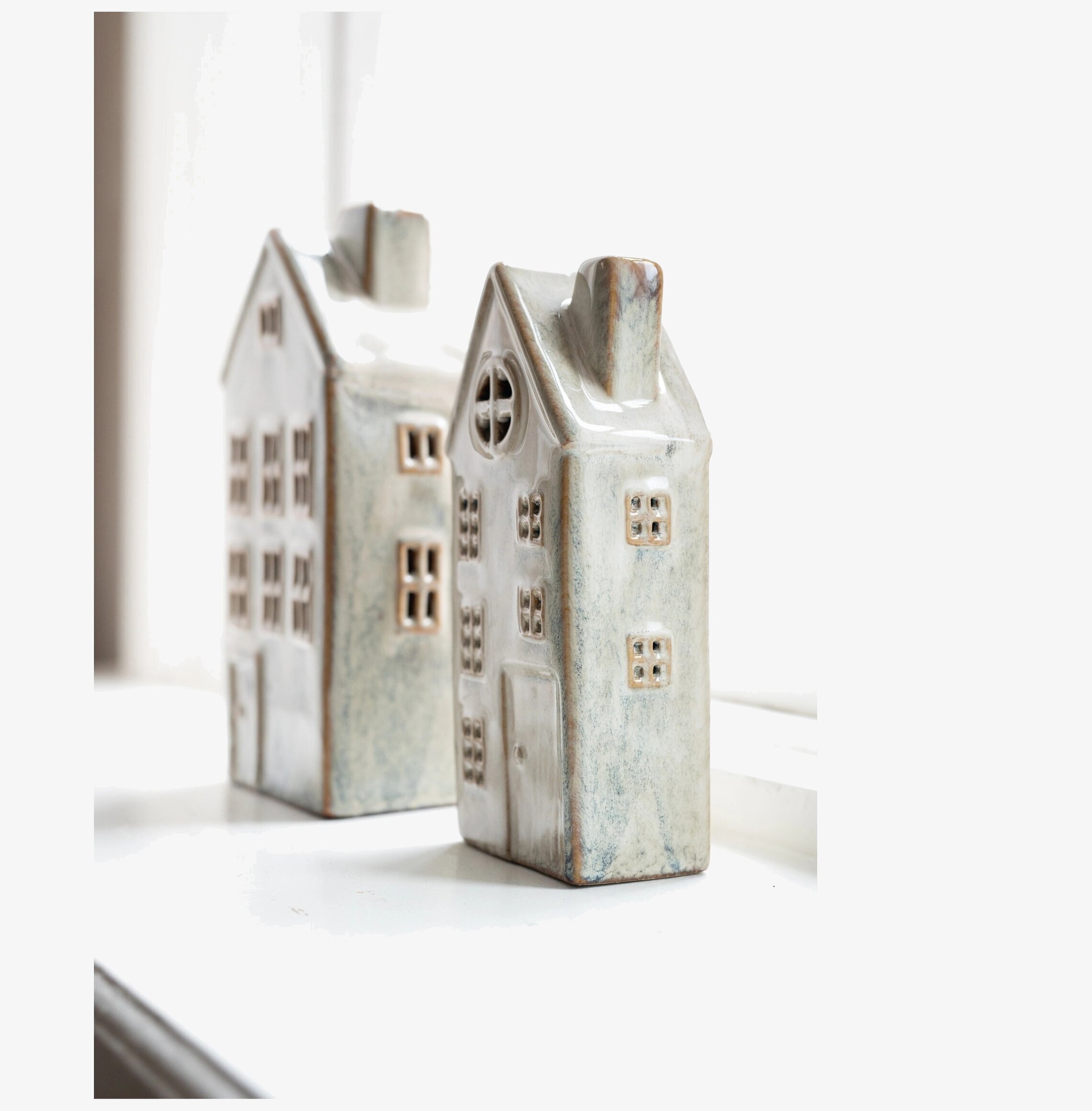 Hus Set/2 Led Offwhite Wikholm Form Övrig prydnad/dekoration för inredning innemiljö