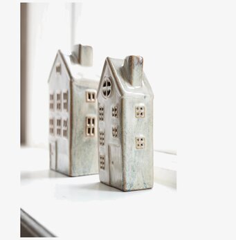 Hus Set/2 Led Offwhite Wikholm Form Övrig prydnad/dekoration för inredning innemiljö