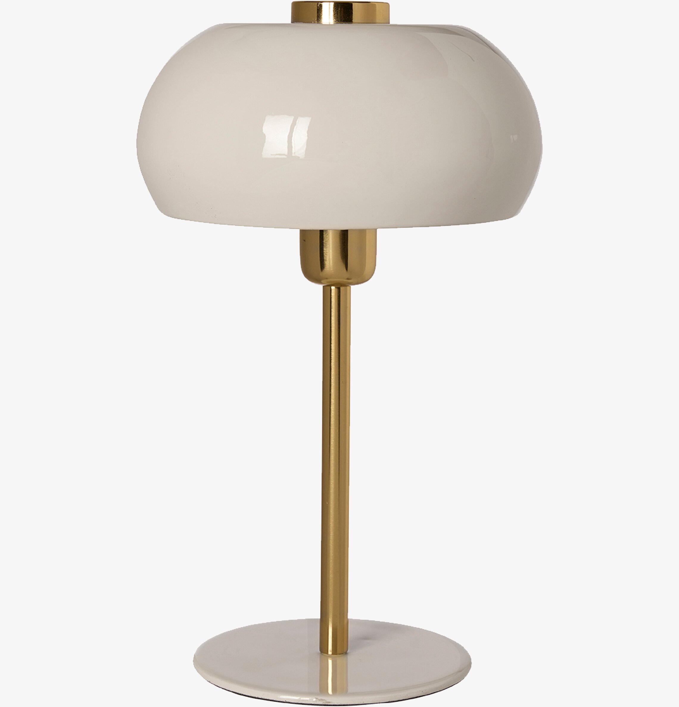 Bordslampa Milano Vit/Mässing Wikholm Form Lampor Taklampor Golvlampor Bordslampor LED-lampor Ledlampor Fönsterlampor Ljusslingor för dekoration