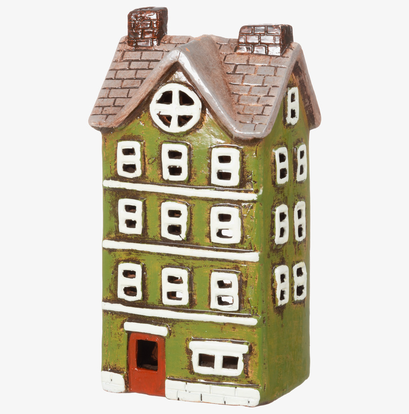 Ljuslykta Hus Mossgrön 4Living Lyktor Endless Light Ljuslyktor