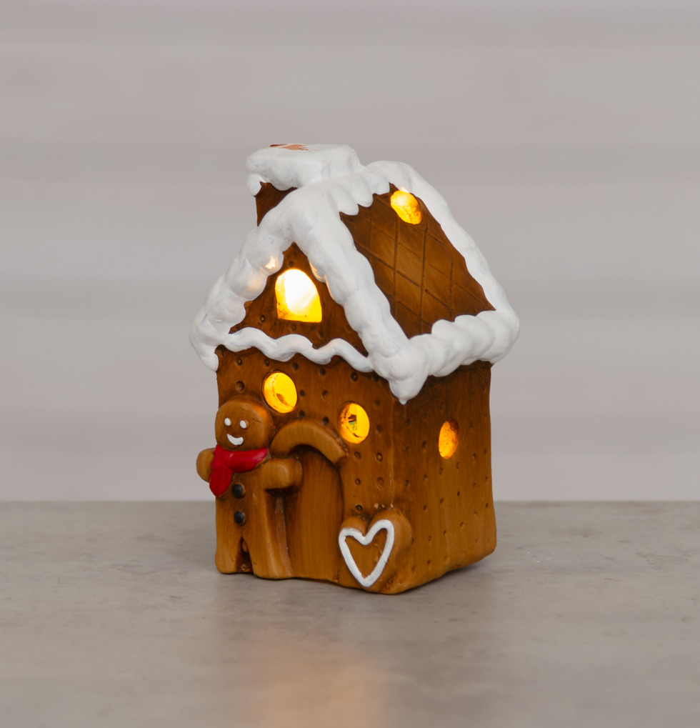 Hus LED Med Pepparkaksgubbe 4Living Övrig prydnad/dekoration för inredning innemiljö