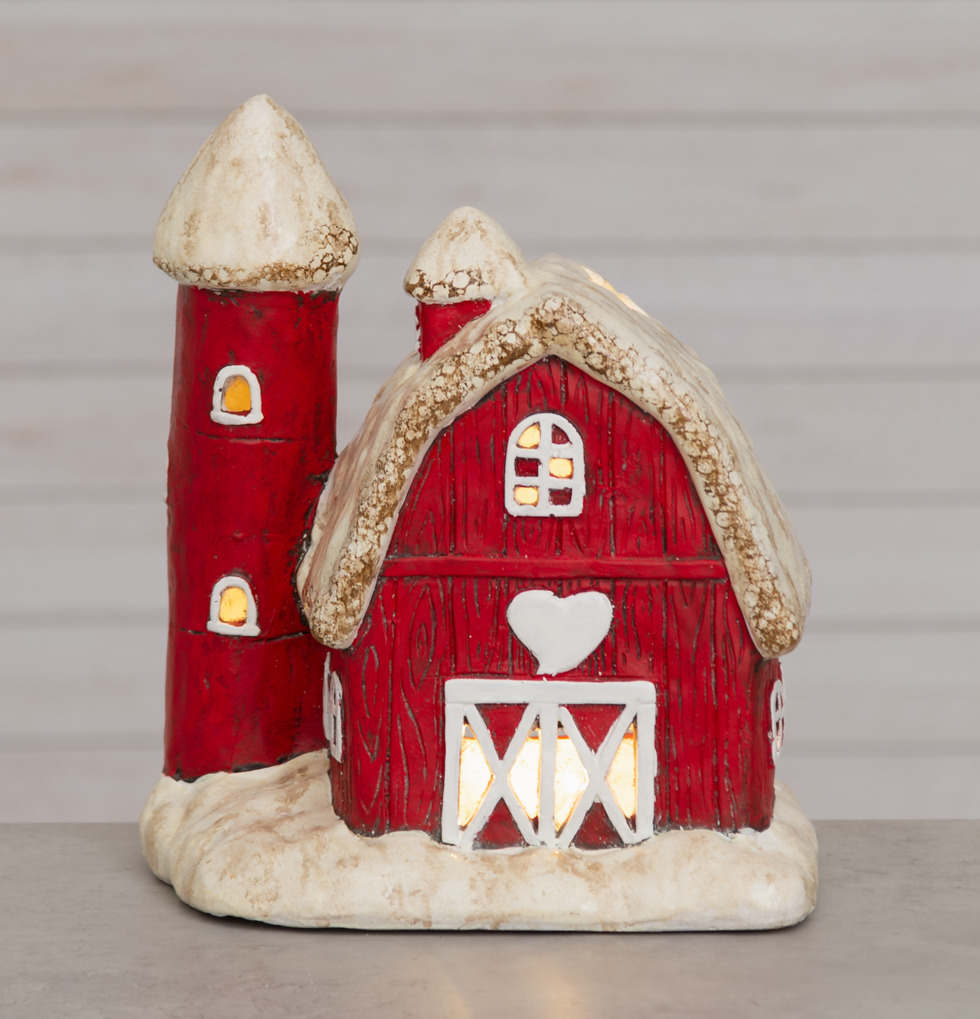 Keramikhus LED West Valley 4Living Lampor Taklampor Golvlampor Bordslampor LED-lampor Ledlampor Fönsterlampor Ljusslingor för dekoration Övrig