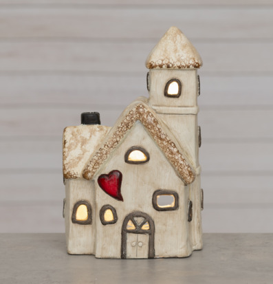 Keramikhus LED Cedar City 4Living Lampor Taklampor Golvlampor Bordslampor LED-lampor Ledlampor Fönsterlampor Ljusslingor för dekoration Övrig