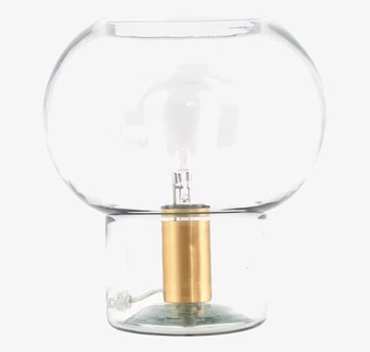 Lampa Mush från House Doctor i glas med mässingsdetaljer