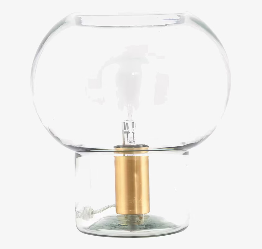 Lampa Mush från House Doctor i glas med mässingsdetaljer